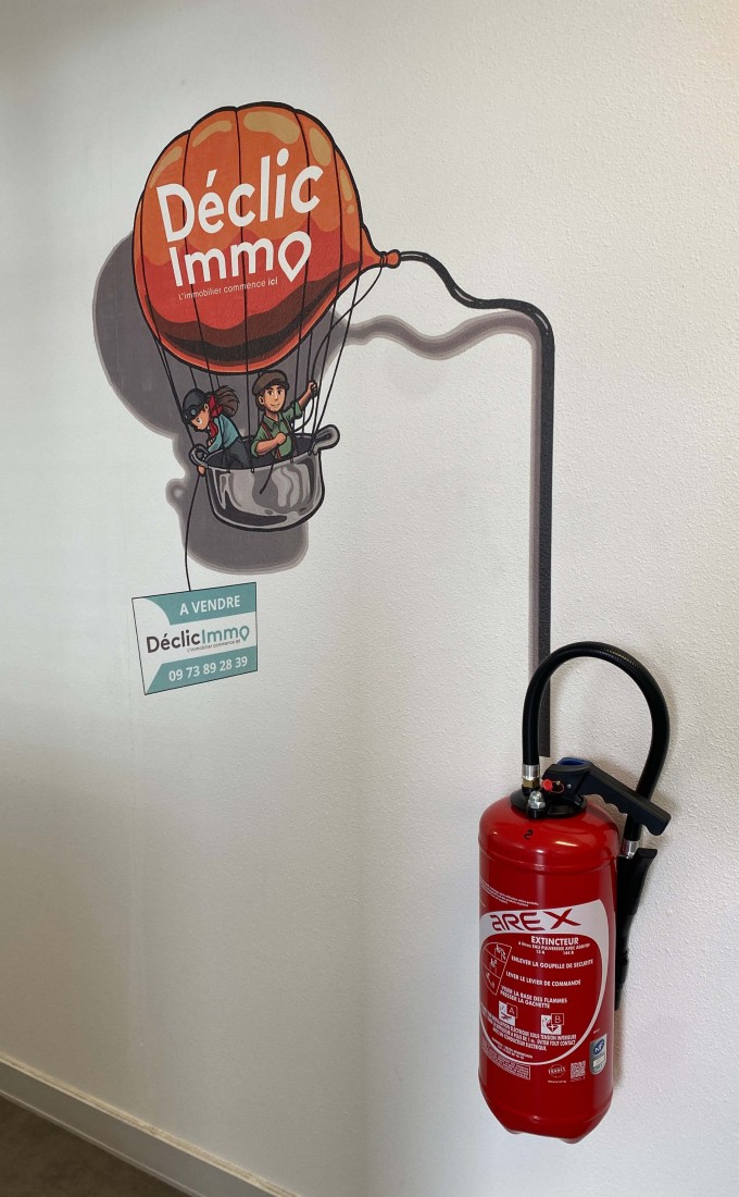 vendée Impression murale personnalisée “Zone Extincteur & Enseigne”